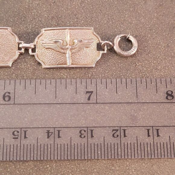 Vintage Sterling U.S. Army Air Forces USAAF Bracelet - Picture 8 of 8
